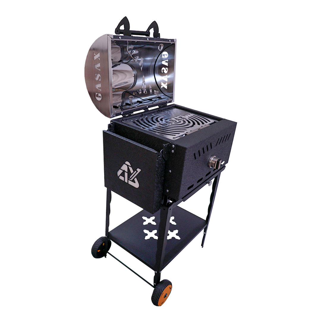 باربیکیو گازی زغالی گازاکس پلاس مدل 5040 با ترمومتر کد 2100130002