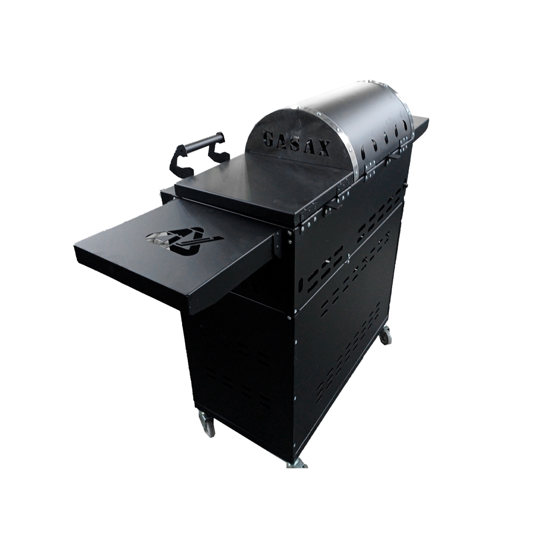 باربیکیو گازی زغالی با پلوپز و ترمومتر گازاکس پلاس مدل 8040 کابینتی کد2100140006
