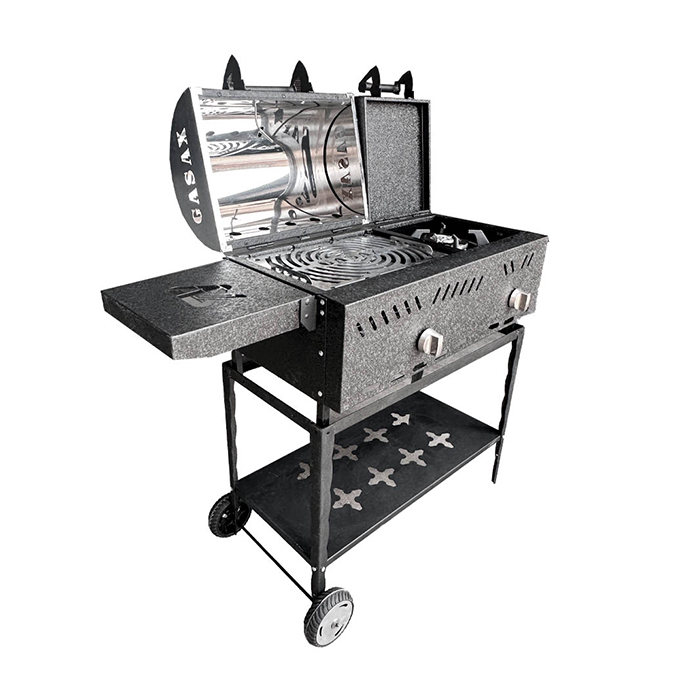 باربیکیو گازی زغالی با پلوپز گازاکس پلاس مدل 8040 کد 2100131002