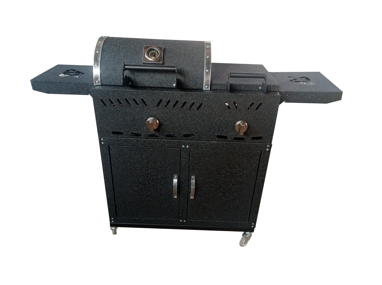 باربیکیو گازی زغالی با پلوپز و ترمومتر گازاکس پلاس مدل 8040 کابینتی کد2100140006