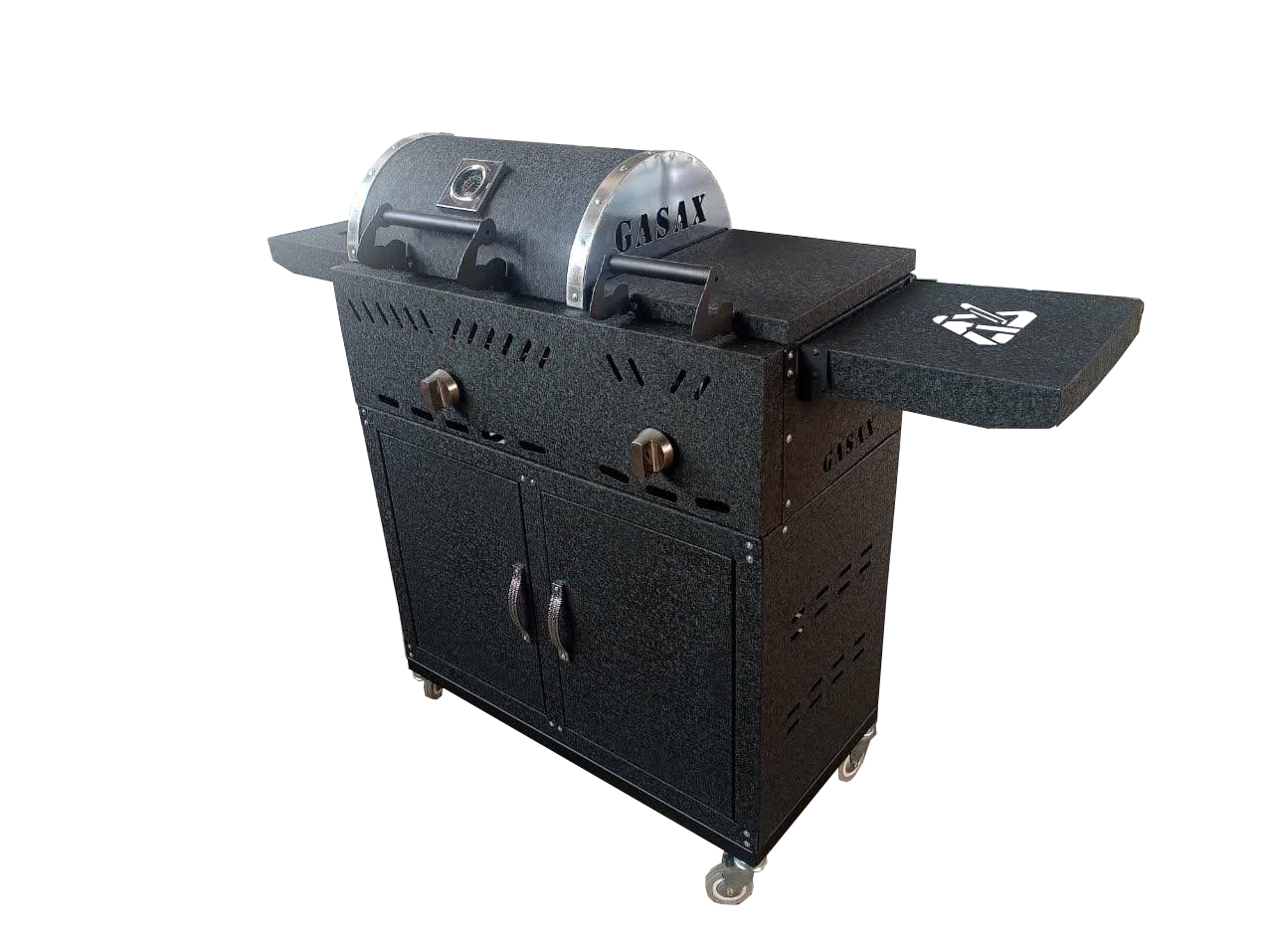 باربیکیو گازی زغالی با پلوپز و ترمومتر گازاکس پلاس مدل 8040 کابینتی کد2100140006