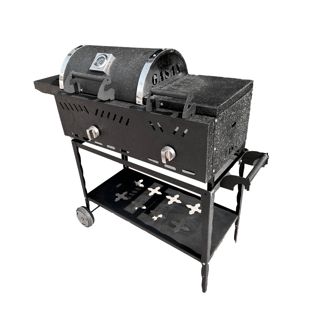 باربیکیو گازی زغالی با ترمومتر و پلوپز گازاکس پلاس مدل 8040 کد 2100131001